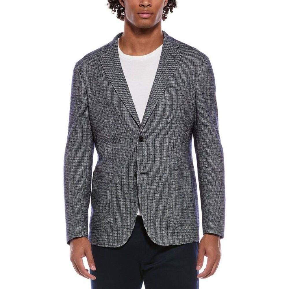 Slowear Mens  Montedoro Virgin Wool Sportscoat, Blue